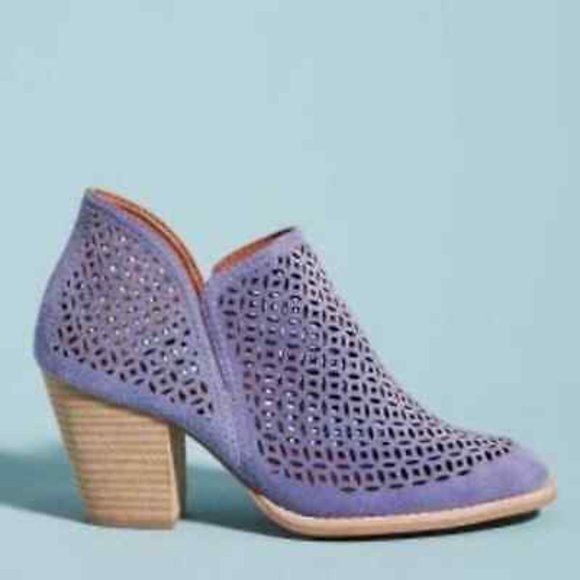 Jeffrey Campbell Purple Ankle Booties - Picture 1 of 7
